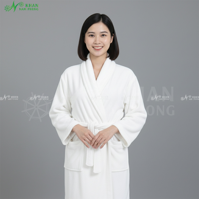 Áo Choàng Tắm Microfiber Áo choàng tắm microfiber cao cấp - sản phẩm hoàn hảo cho trải nghiệm spa