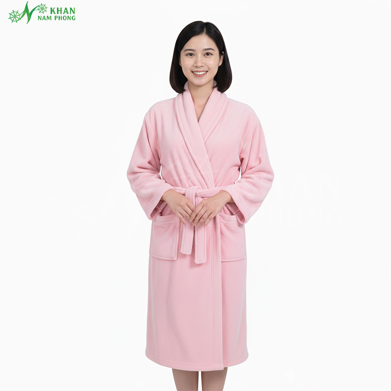 Áo Choàng Tắm Microfiber Áo choàng tắm microfiber cao cấp có thiết kế sang trọng và thoải mái