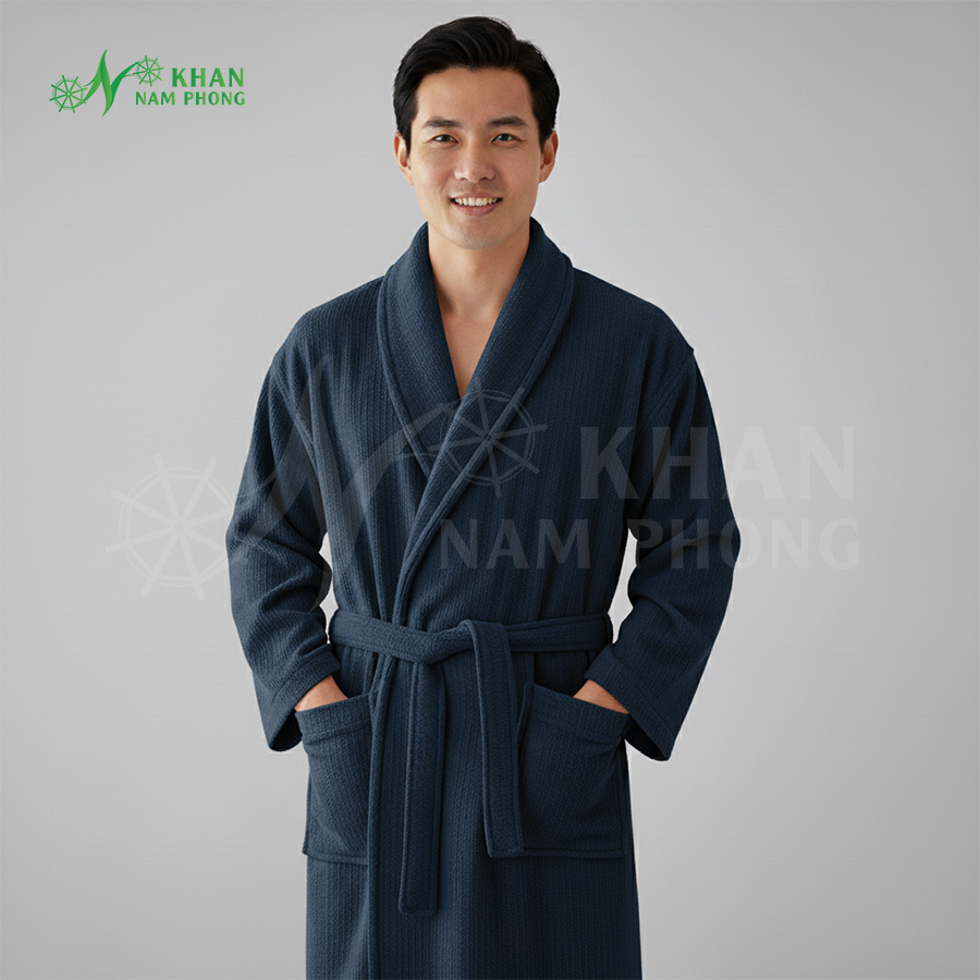 Áo Choàng Tắm Mùa Đông Áo choàng tắm mùa đông cao cấp với thiết kế tinh tế và logo doanh nghiệp