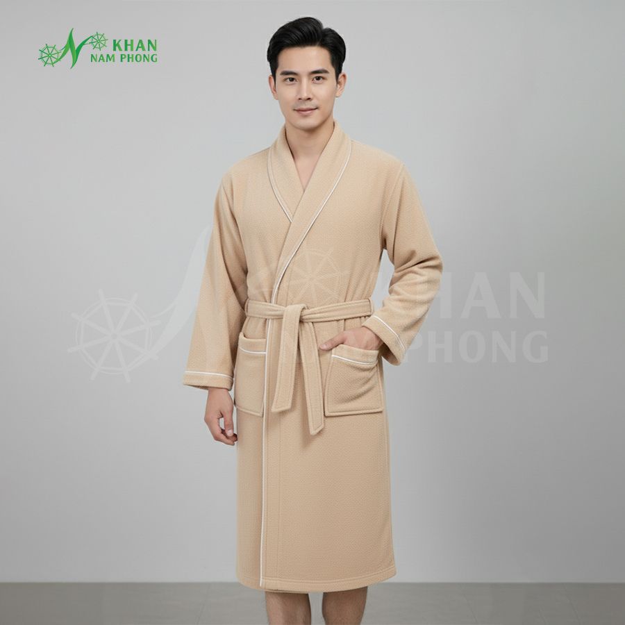 Áo Choàng Tắm Mùa Hè Áo choàng tắm mùa hè cao cấp với chất liệu cotton tự nhiên, mang đến cảm giác thoáng mát và sang trọng