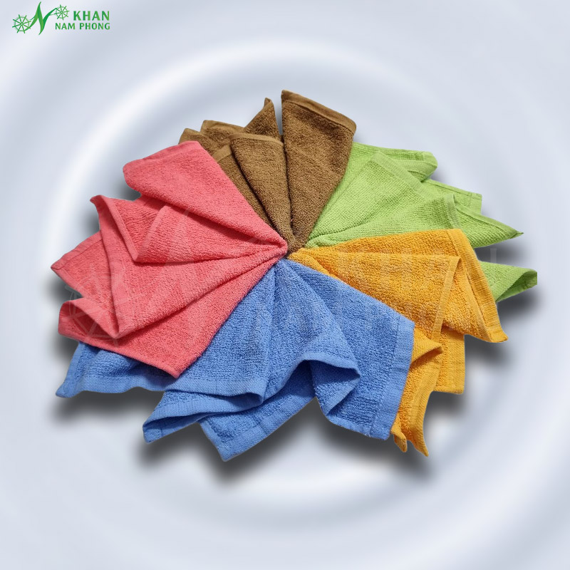 Khăn Lau Vuông Khăn lau vuông cao cấp với chất liệu cotton thiên nhiên