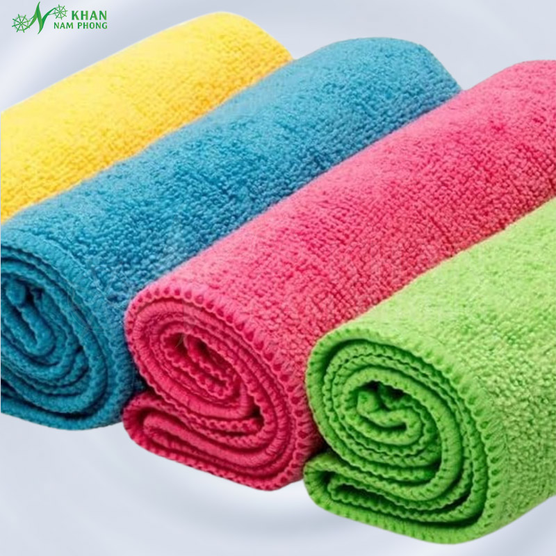 Khăn Lau Vuông Khăn lau vuông cao cấp với chất liệu cotton tự nhiên