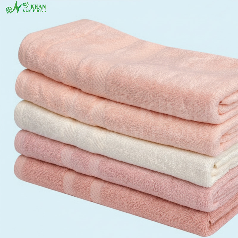 Khăn Mặt Sợi Tre Khăn mặt sợi tre cao cấp mang lại sự mềm mại và an toàn cho da khách hàng