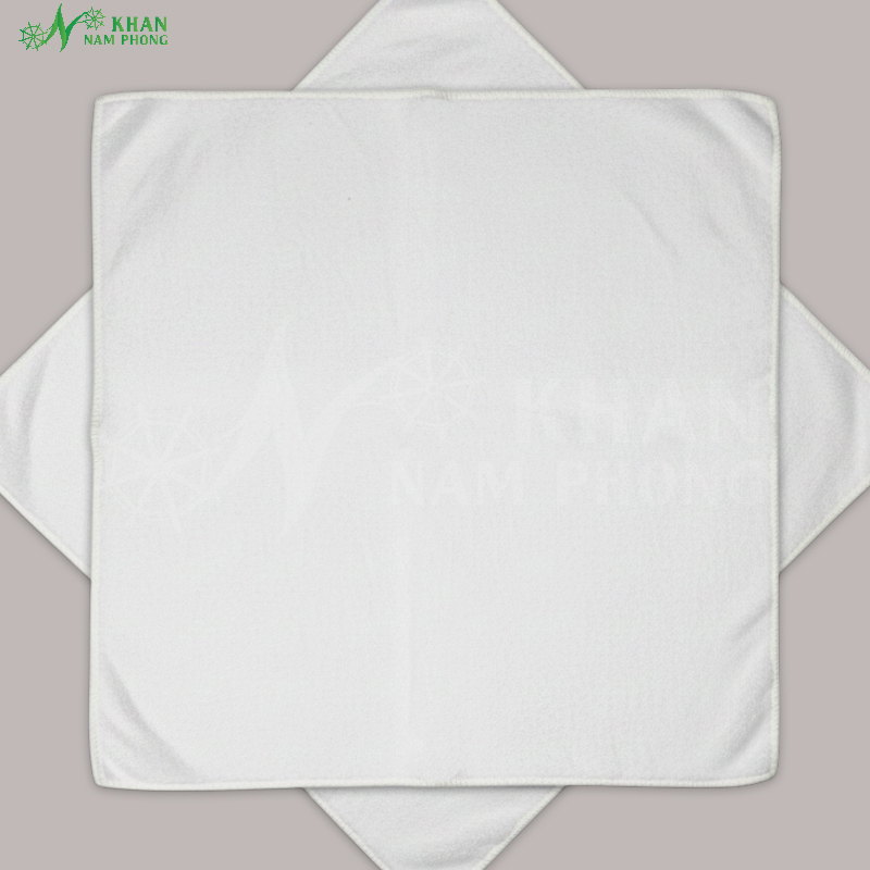 Khăn Microfiber Trắng, Khăn Microfiber Trắng Khăn microfiber trắng cao cấp thêu logo cho spa
