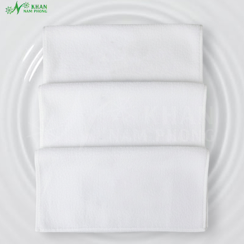 Khăn Microfiber Trắng, Khăn Microfiber Trắng Khăn microfiber trắng cao cấp phù hợp cho spa