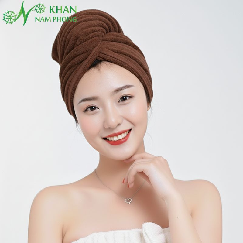 Khăn Quấn Đầu, Ủ Tóc Spa Microfiber Làm Khô Tóc Siêu Nhanh Khăn Quấn Đầu, Ủ Tóc Spa Microfiber Làm Khô Tóc Siêu Nhanh