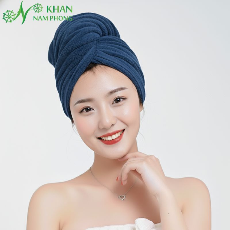 Khăn Quấn Đầu, Ủ Tóc Spa Microfiber Làm Khô Tóc Siêu Nhanh Khăn Quấn Đầu, Ủ Tóc Spa Microfiber Làm Khô Tóc Siêu Nhanh
