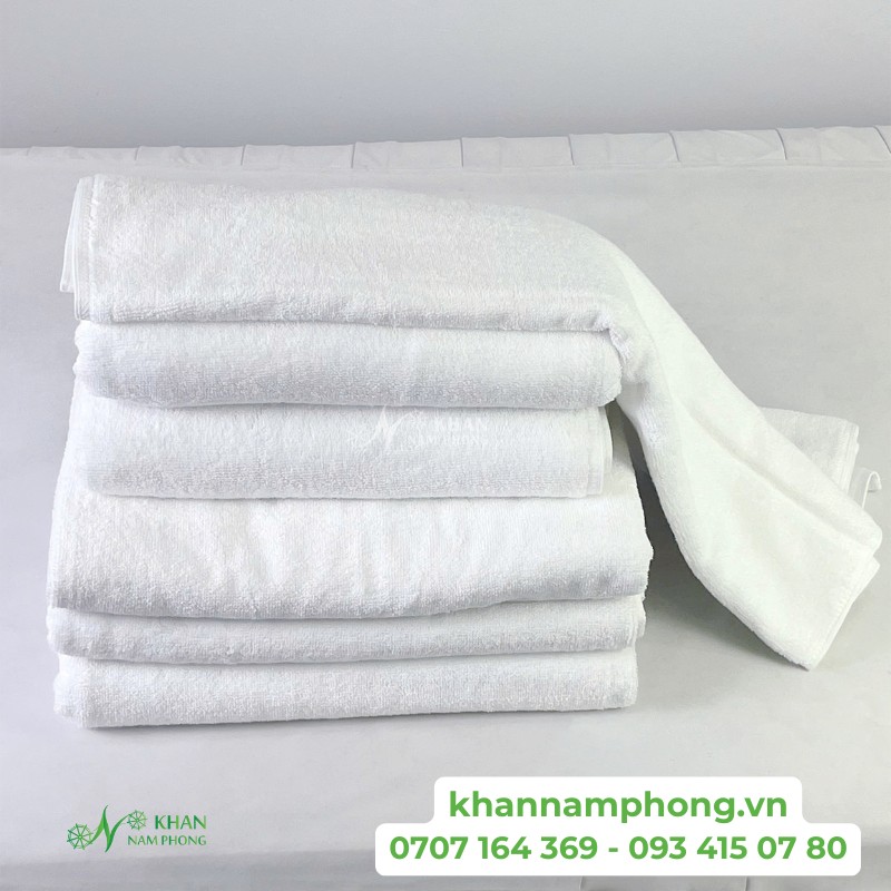 Khăn Tắm Khách Sạn 100% Cotton Cao Cấp 70Cm×140Cm – 500Gr Màu Trắng Khăn Tắm Khách Sạn 100% Cotton Cao Cấp 70cm×140cm – 500Gr Màu Trắng