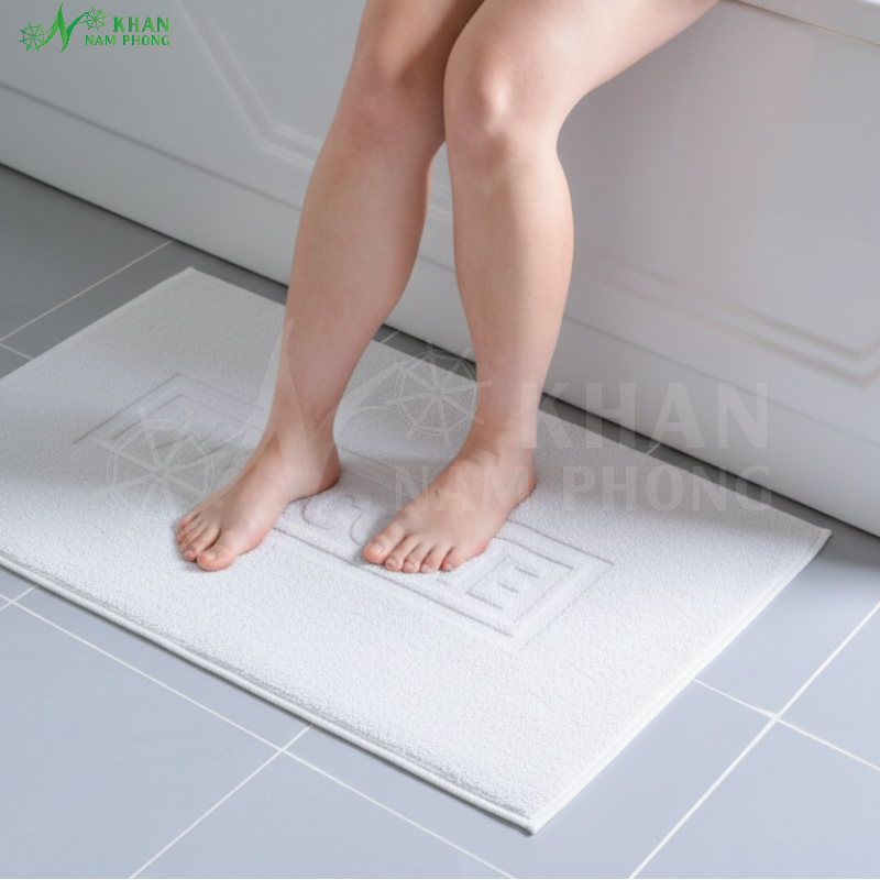 Thảm Chùi Chân Nhà Vệ Sinh Thảm chùi chân nhà vệ sinh cao cấp với thiết kế sang trọng và thấm hút tốt
