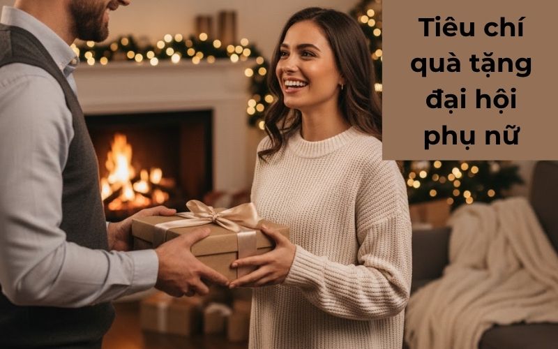 Quà Tặng Đại Hội Phụ Nữ Tinh Tế - Nâng Tầm Tri Ân, Ghi Dấu Ấn Riêng Tiêu chí chọn quà tặng đại hội phụ nữ thiết thực nhất