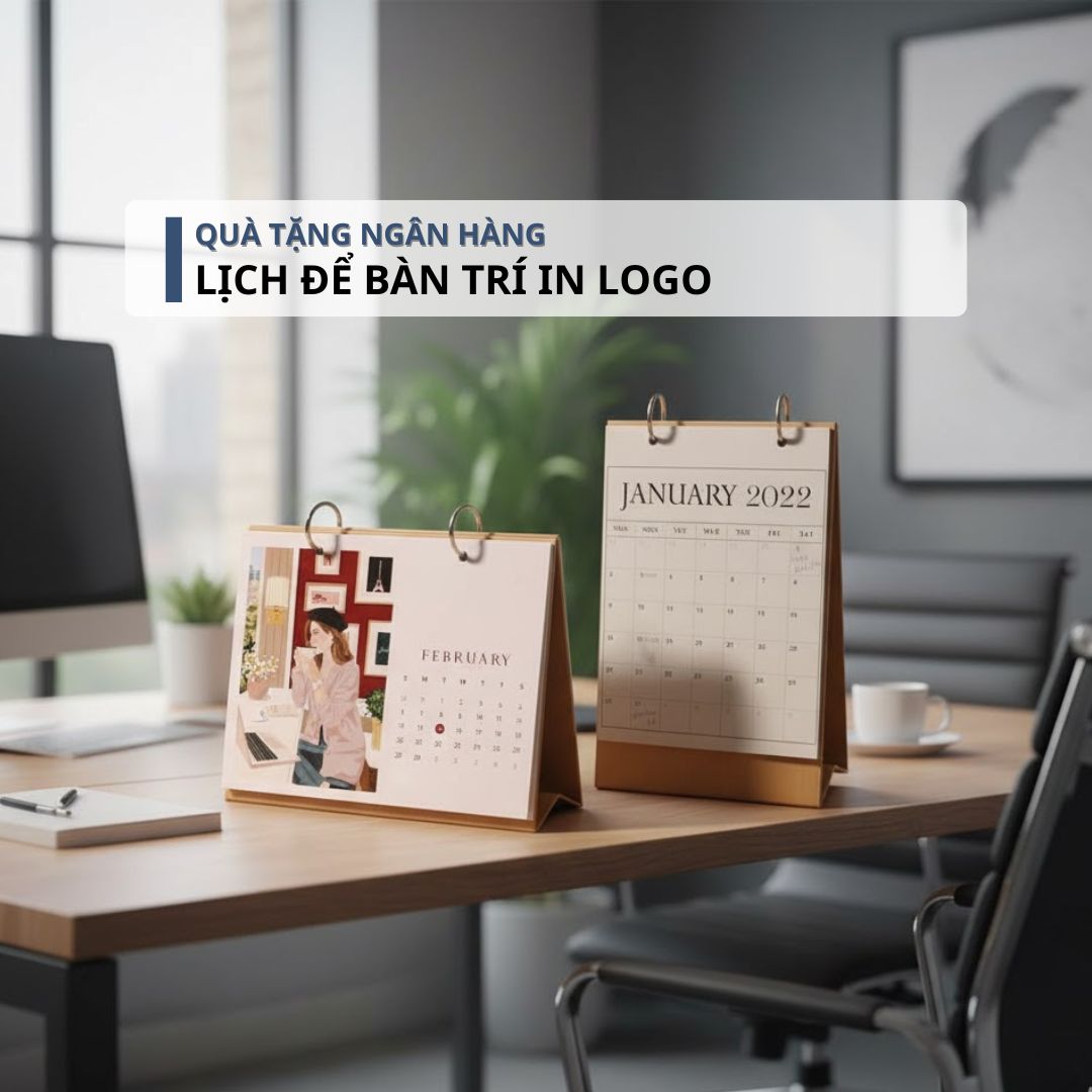 Top 10+ Mẫu Quà Tặng Ngân Hàng Thiết Thực Theo Ngân Sách Lịch Để Bàn In Logo -Qua Tặng Ngân Hàng