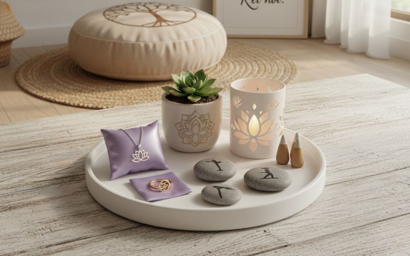 Quà Tặng Yoga Độc Đáo Nâng Tầm Thương Hiệu Doanh Nghiệp Combo quà tặng đồ trang trí, trang sức chủ đề yoga