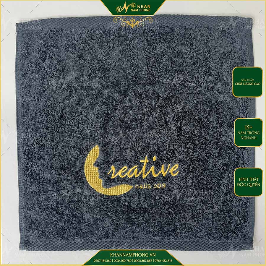 Khăn Nail Thêu Logo - Chất Liệu 100% Cotton Tự Nhiên Siêu Mềm Mịn Và Thấm Hút Vượt Trội - Khăn Nail Cotton khăn nail thêu logo - Chất liệu 100% Cotton tự nhiên siêu mềm mịn và thấm hút vượt trội - Khăn Nail Cotton